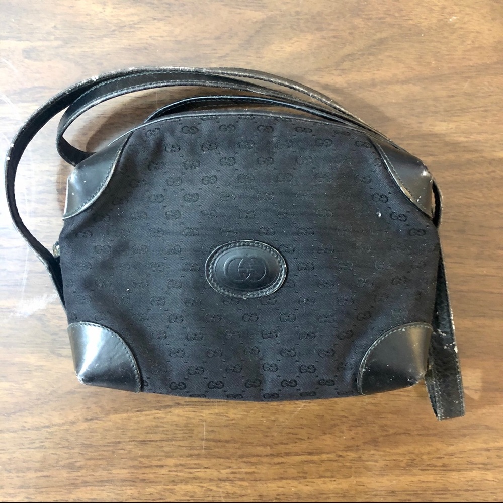 Gucci Vintage Crossbody Monogram GG Purse